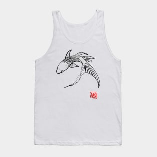 carp koi turning Tank Top